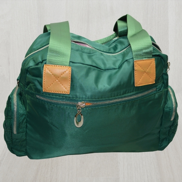 flevado Große Damen Umhängetasche Reißverschluss Freizeittasche Jugend/ Frauen grün